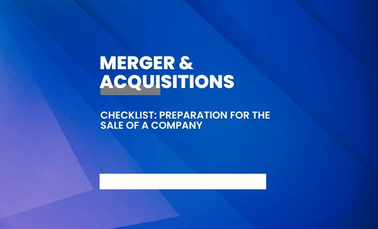 Checklist: Preparation for the sale of a company