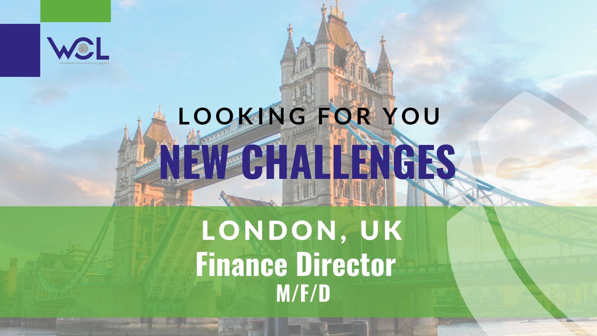 WCL Job Finance Director London UK