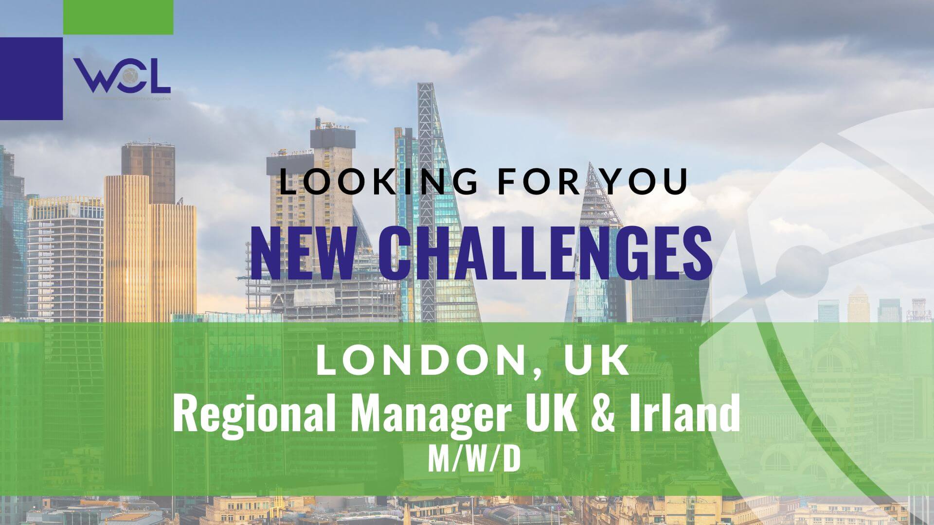 WCL Job Regional Manager London UK