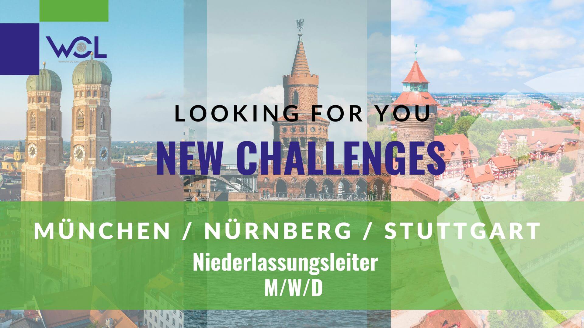 WCL Job Niederlassungleiter München Stuttgart Nürnberg