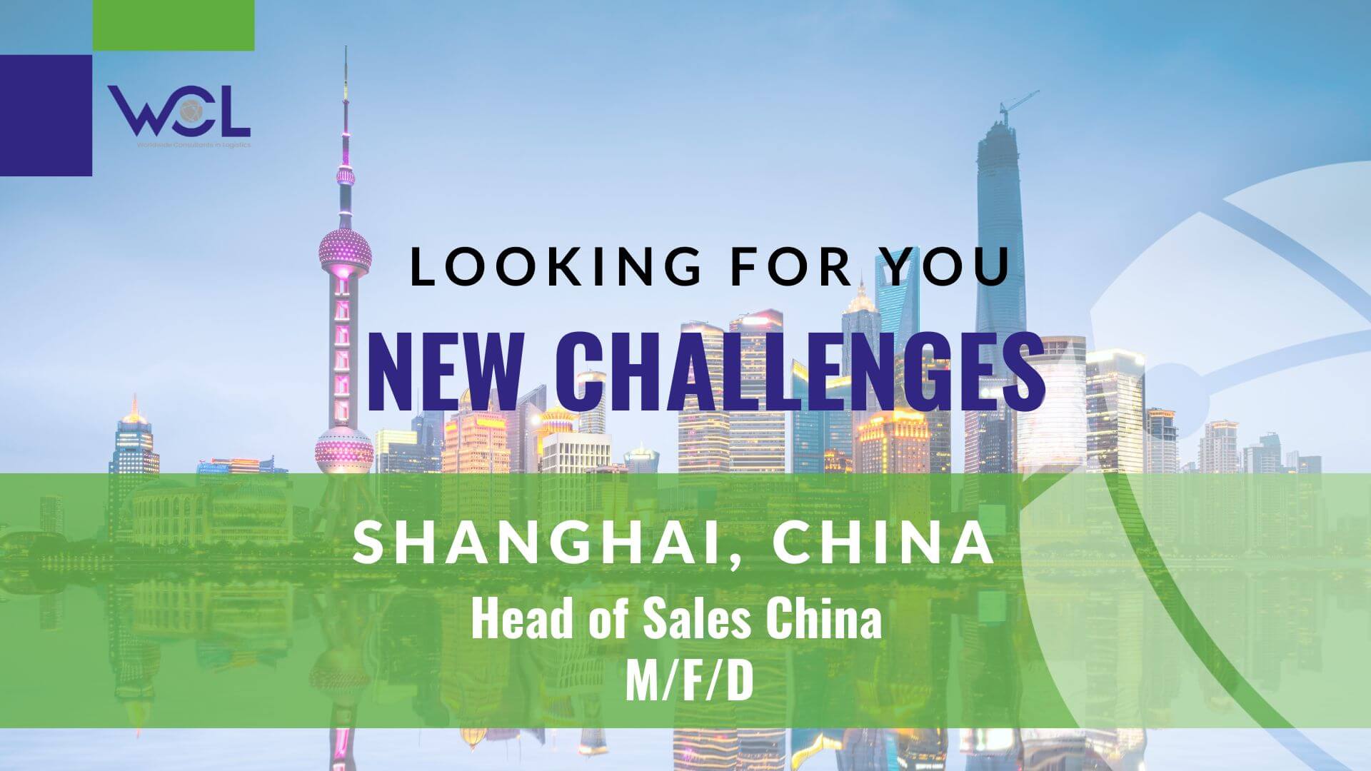 WCL Job Head of Sales China