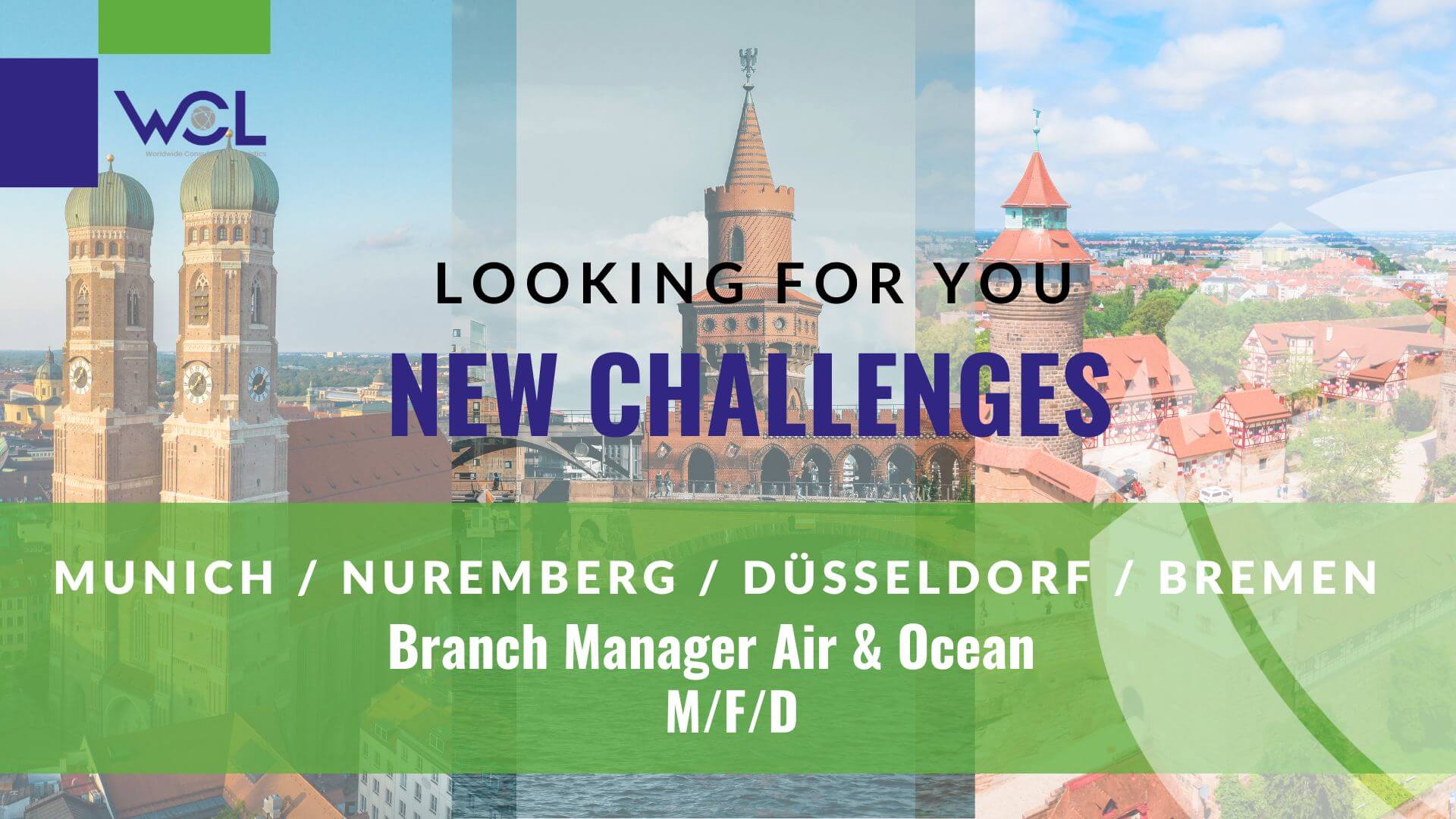 WCL Job Branch Manager Munich Nuremberg Bremen Düsseldorf
