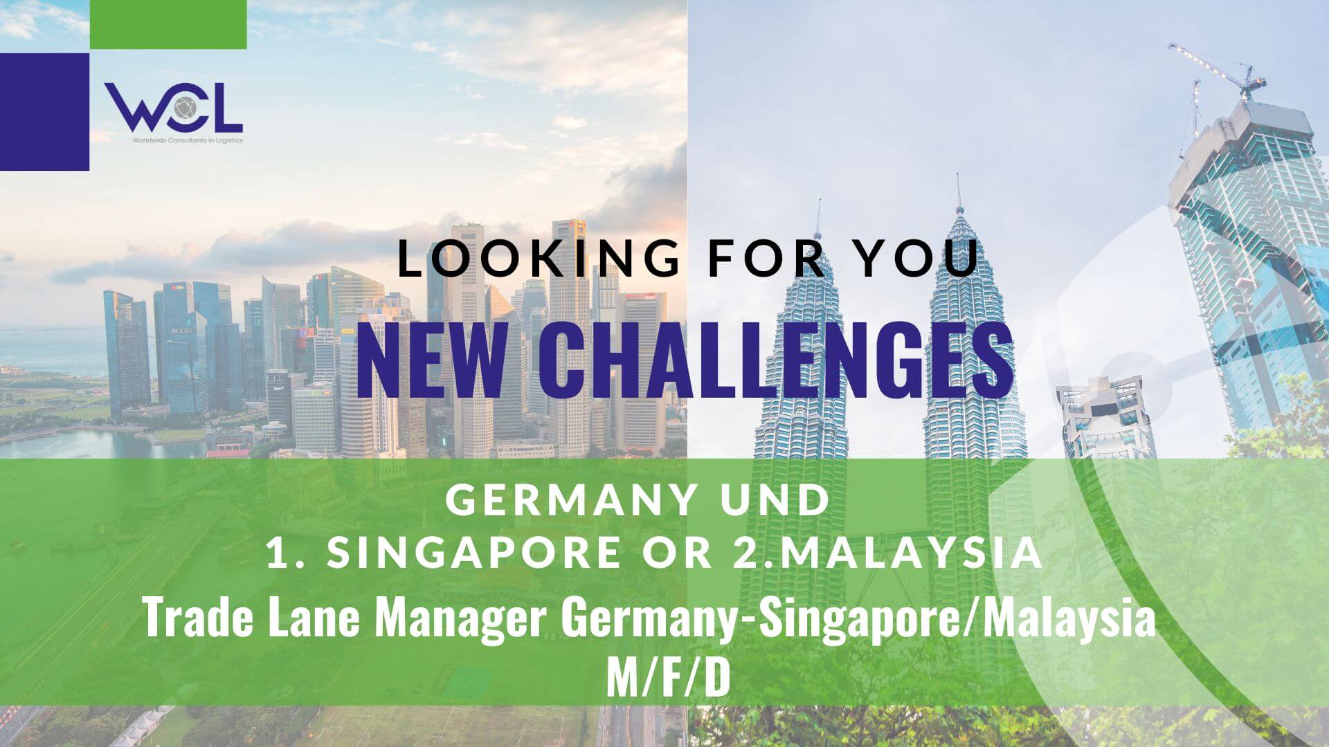 WCL Job Trade lane manager Germany Singapore Malaysia